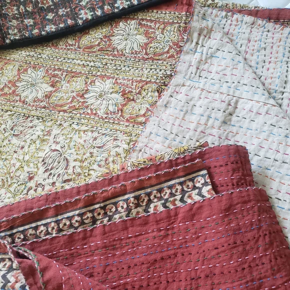 Chic Floral Patchwork Quilts Pillow Covers